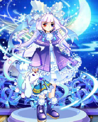 奥雅秀幻雪睡莲のcos<em>三无女孩</em>_奥雅之光_百田