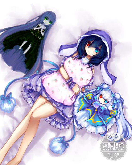 奥雅之光板绘谜鹿の小小睡衣style_奥雅之光_百田网